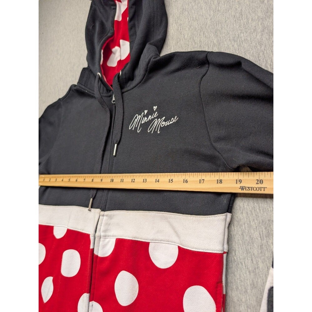 Disney Parks Minnie Mouse Ears Costume Hoodie Jacket Cosplay Women’s Size Medium - Picture 6 of 7
